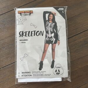 Skeleton Costume for Adult women - Black and White